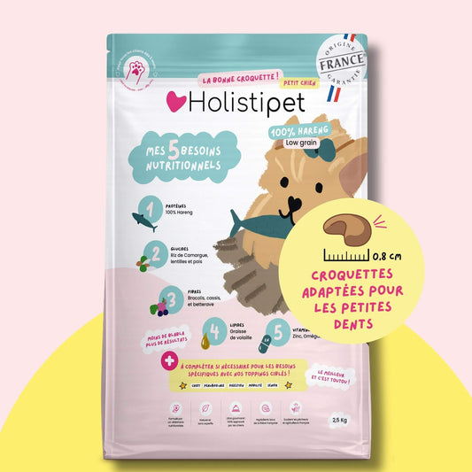 Croquettes 100% hareng · Pour petites dents · 2,5kg